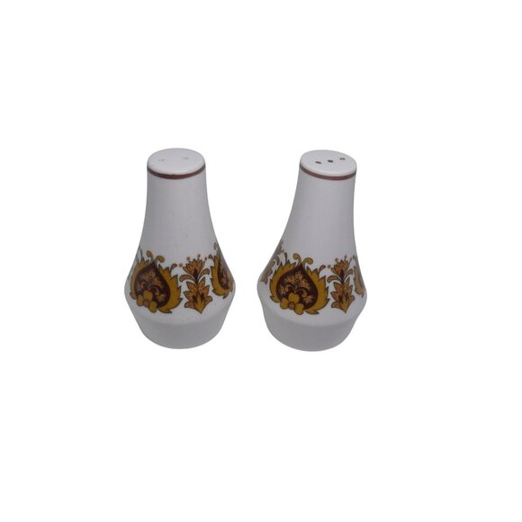 Rare Discontinued Noritake Progression China Protea 9067 Salt Pepper Shakers MCM - Picture 4 of 6